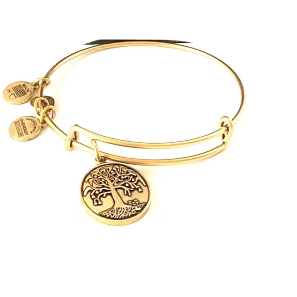ALEX AND ANI Tree of Life Bracelet in Rafaelian Gold Finish